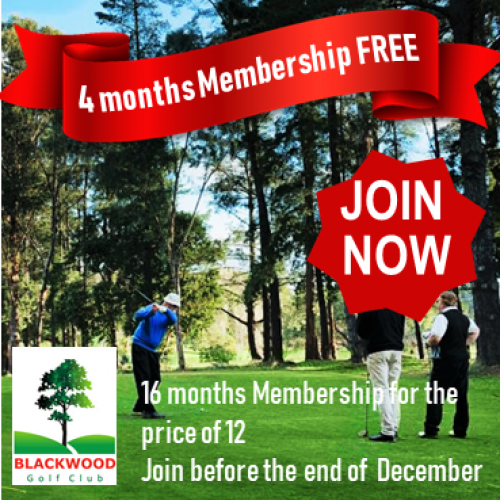 Golf Membership 4 months FREE